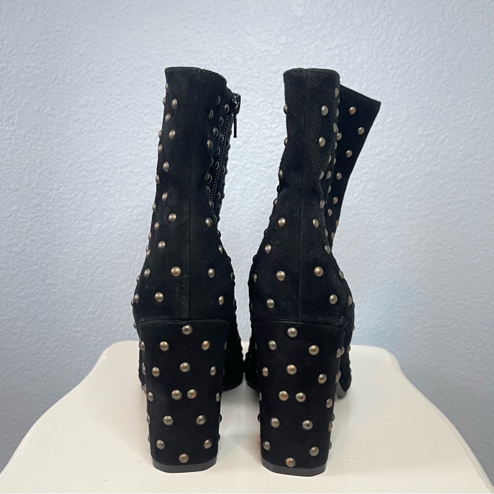 Lucky Brand Wesson Suede Studded Black Booties - Picture 5 of 5